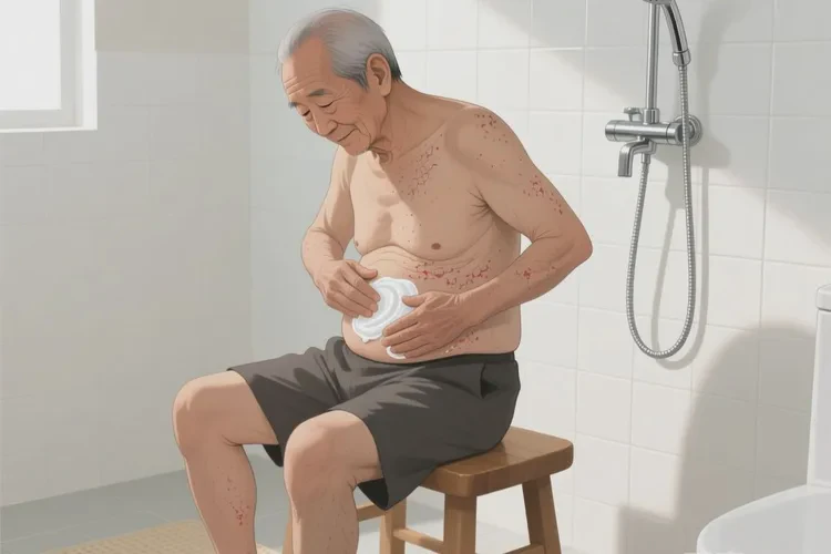 老年人肚子上出现湿疹可以治愈吗(图1)