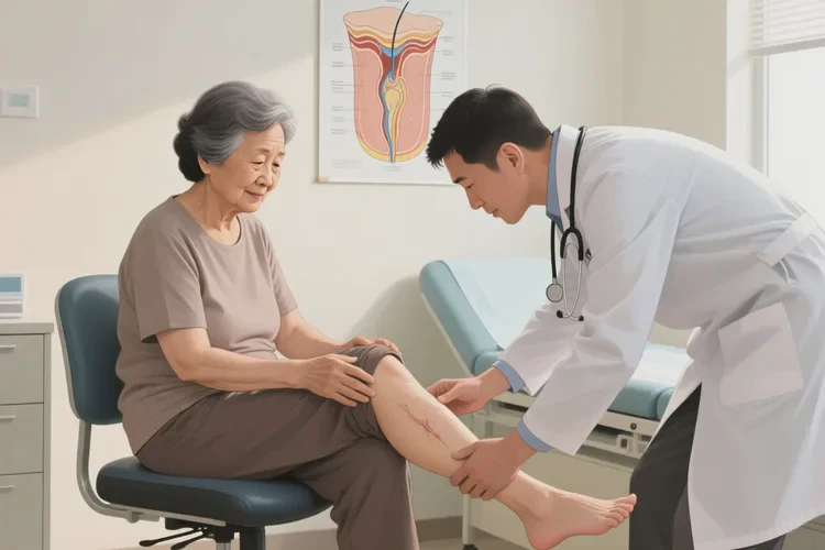 老人大腿出湿疹可以治愈吗(图1)