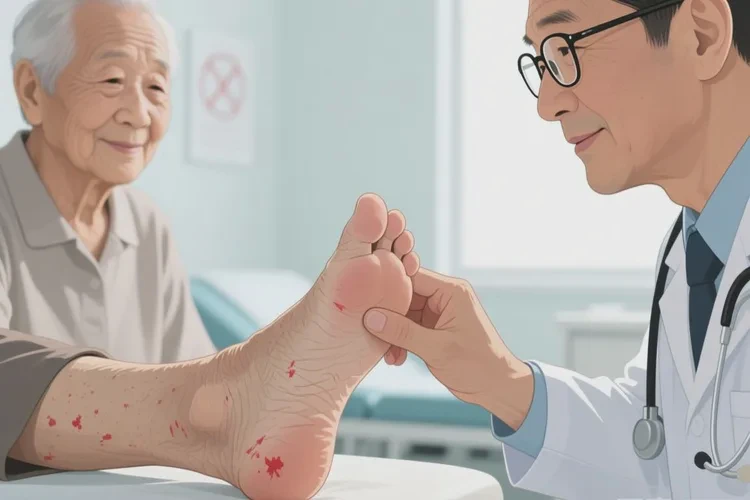 老人脚上容易长湿疹可以治愈吗(图2)