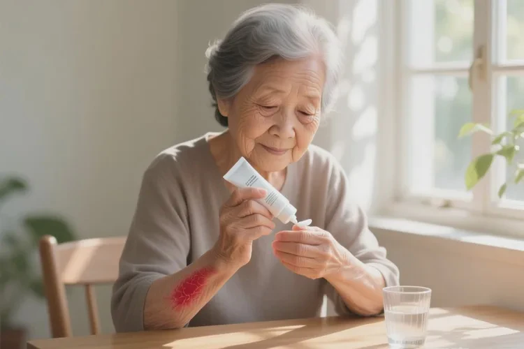 老人手上出湿疹可以治愈吗(图1)