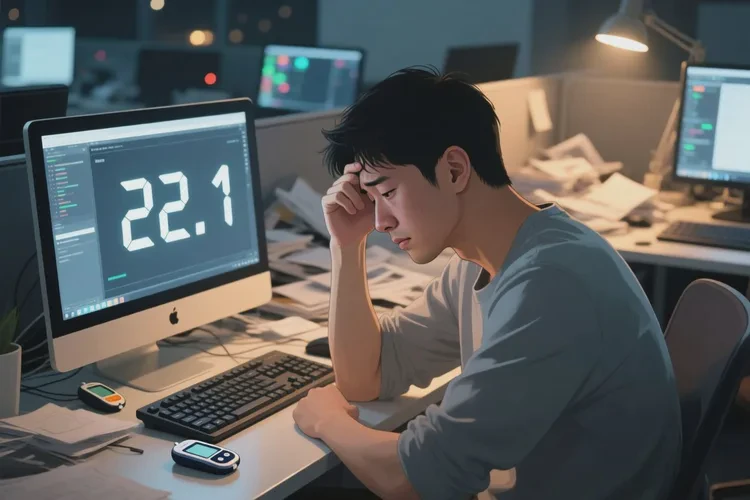 28岁早餐血糖22.1是怎么回事(图1)