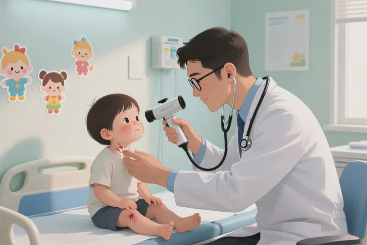 少儿脖子上起湿疹可以治愈吗(图2)