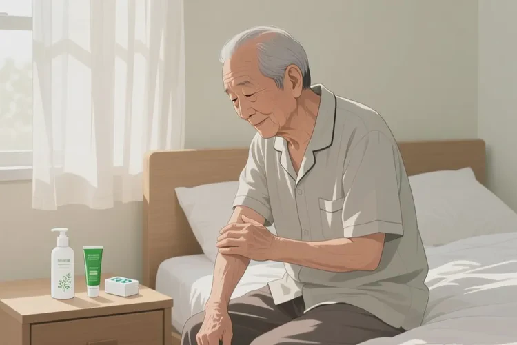 老人身上偶尔长湿疹可以治愈吗(图1)