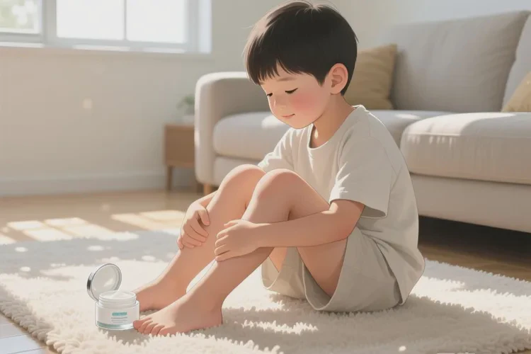 少儿小腿上容易起湿疹可以治愈吗(图1)