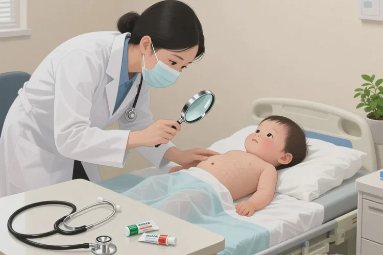 少儿肚子起湿疹可以治愈吗(图2)