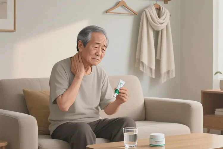 老人脖子容易长湿疹可以治愈吗(图1)