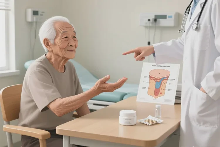 老人手臂上经常起湿疹可以治愈吗(图2)