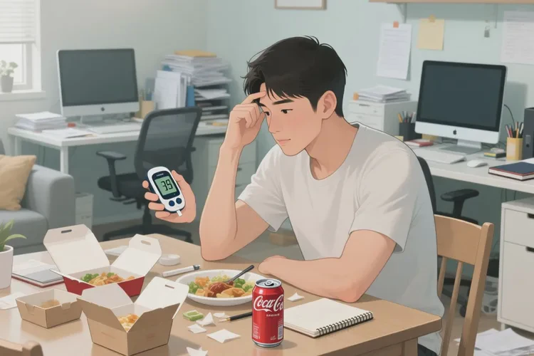 28岁晚餐血糖6.7是怎么回事(图1)