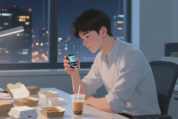 28岁晚餐血糖13.7是怎么回事(图1)