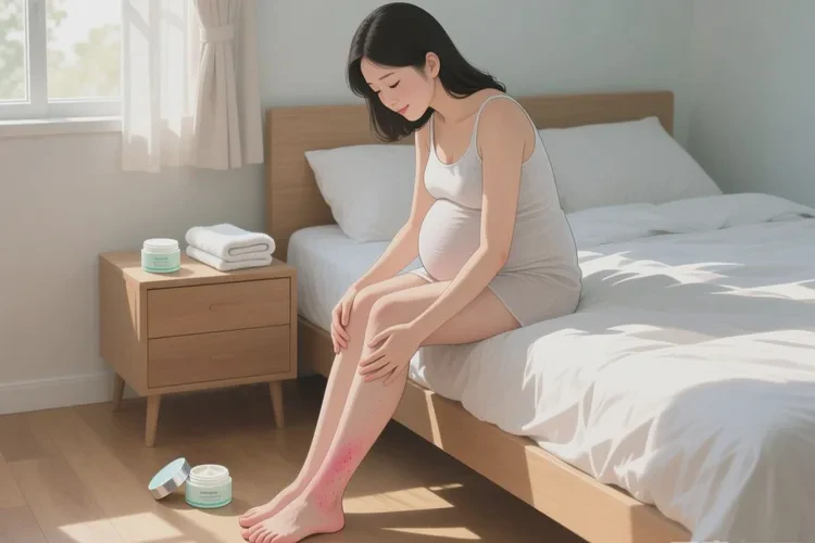 孕妇脚上起湿疹可以治愈吗(图1)