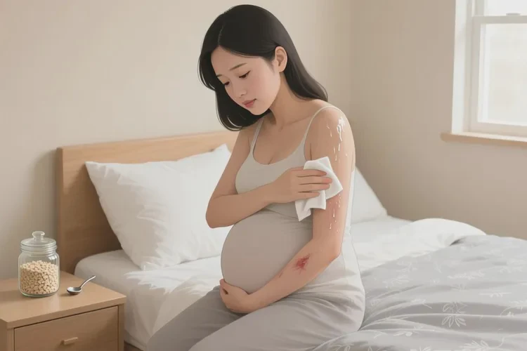 孕妇四肢出湿疹可以治愈吗(图1)