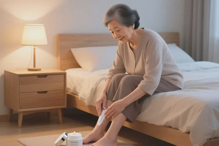 老人脚上偶尔长湿疹可以治愈吗(图1)