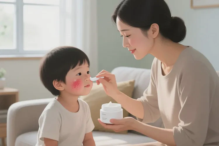 少儿脸上容易起湿疹可以治愈吗(图2)