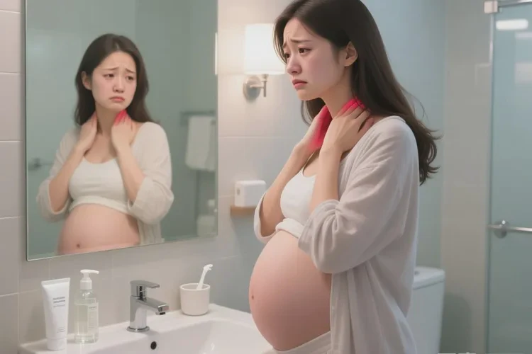孕妇脖子经常起湿疹可以治愈吗(图1)