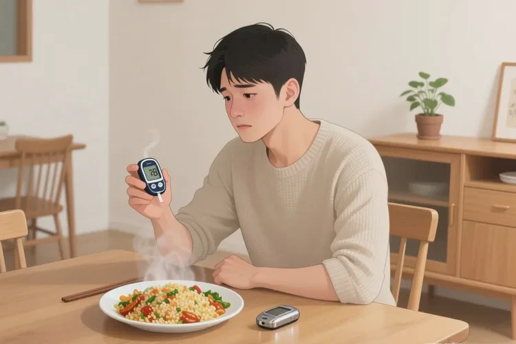 28岁中餐血糖13.6是怎么回事(图1)