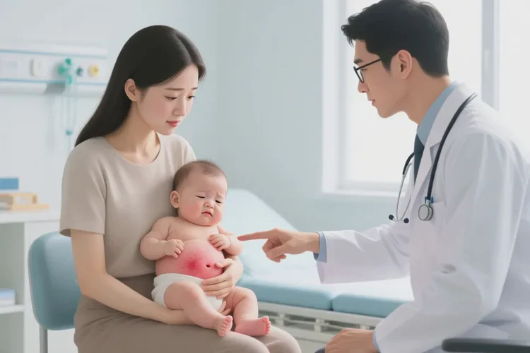 少儿肚子上容易起湿疹可以治愈吗(图1)