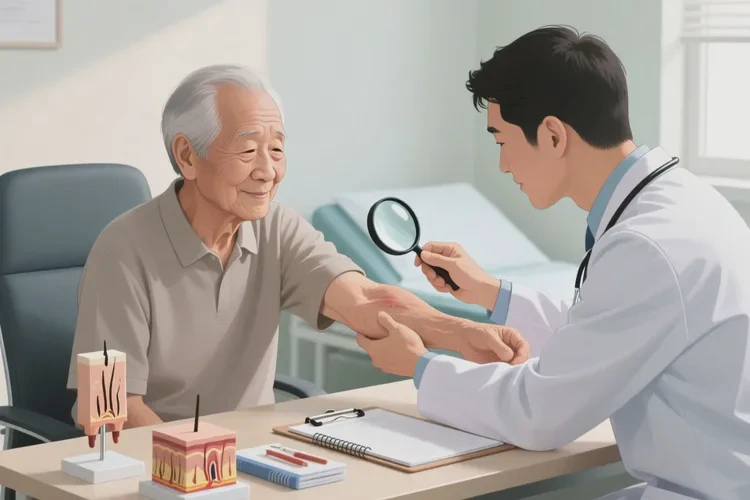 老人四肢出湿疹可以治愈吗(图2)