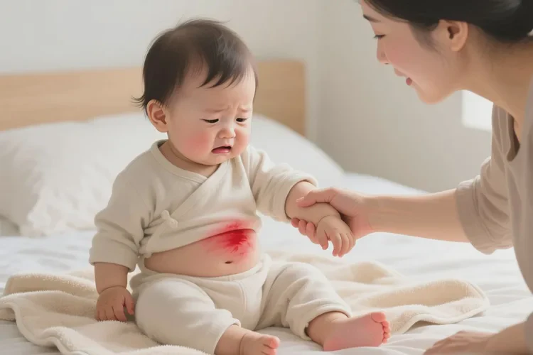 少儿肚子上容易起湿疹可以治愈吗(图2)