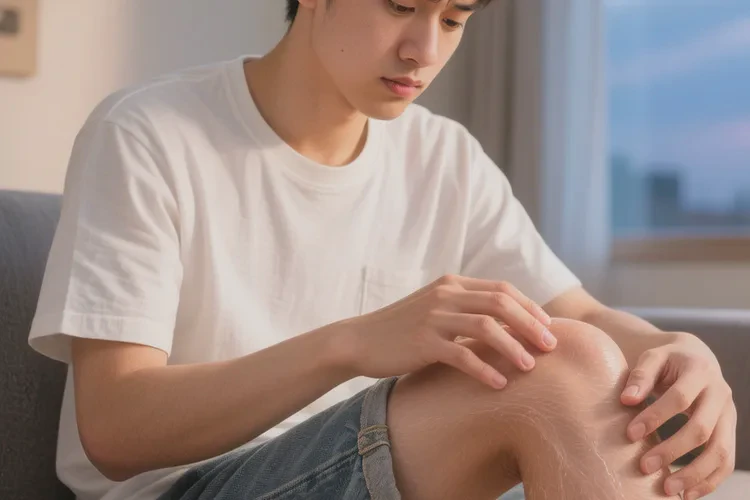 青年人小腿经常起湿疹能治愈吗(图1)