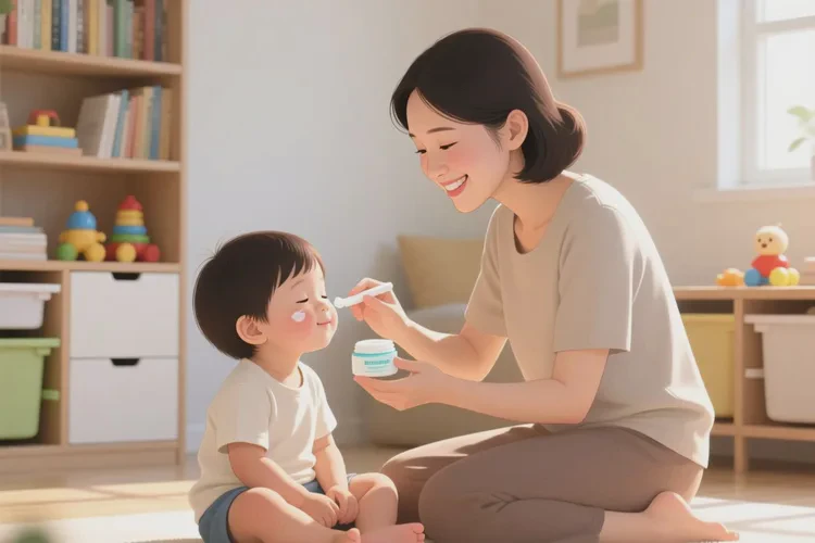 少儿脸上有湿疹可以治愈吗(图1)