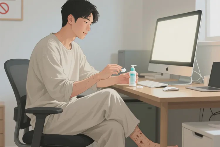 男人小腿上起湿疹能治愈吗(图2)