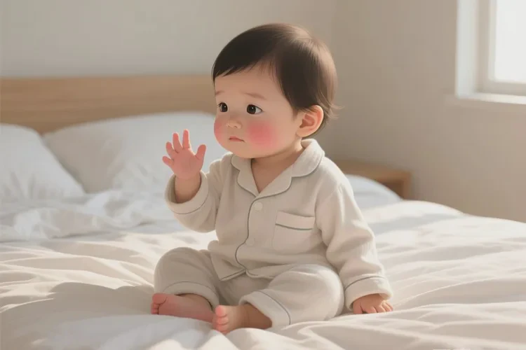 儿童面部偶尔长湿疹可以治愈吗(图4)