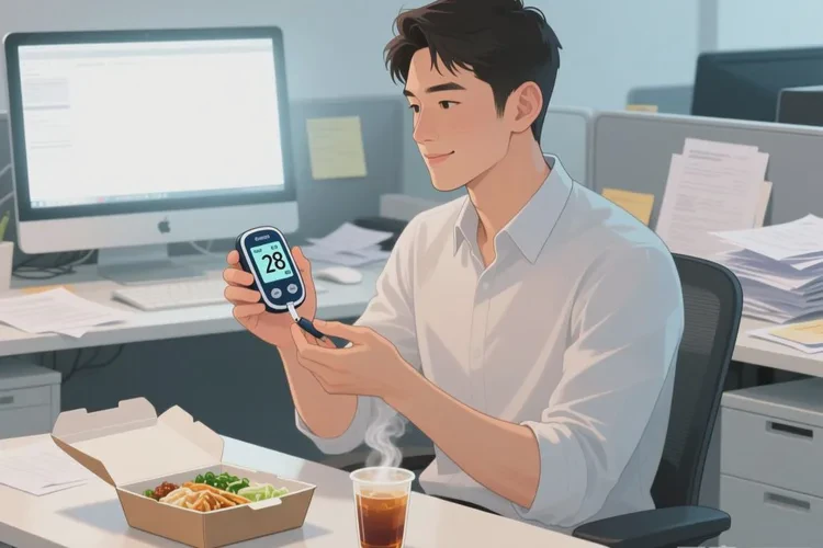 28岁中餐血糖10.2是怎么回事(图1)