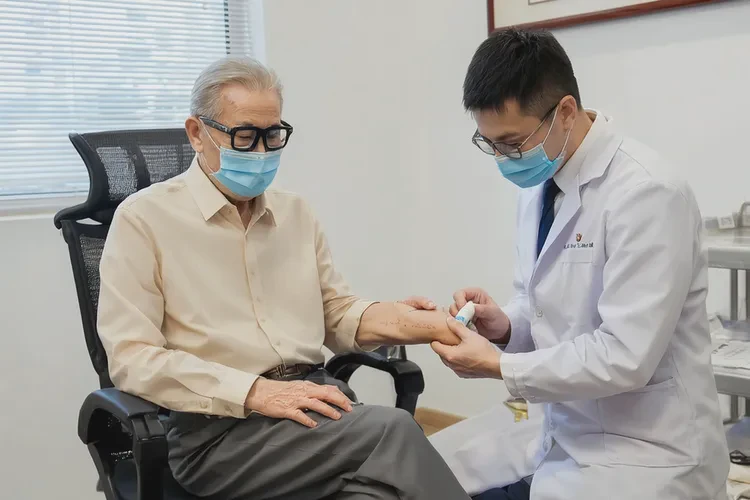 老年人小腿上偶尔长湿疹可不可以治愈(图2)