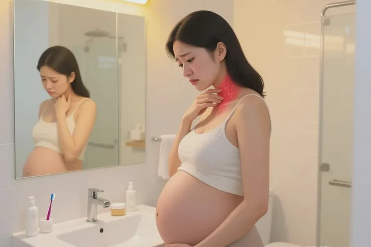 孕妇脖子上容易长湿疹可以治愈吗(图1)