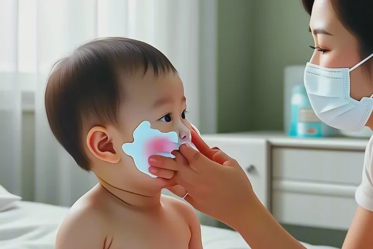 小孩脸上偶尔长湿疹能不能治愈(图1)