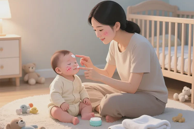 婴幼儿脸上偶尔起湿疹能不能治愈(图1)
