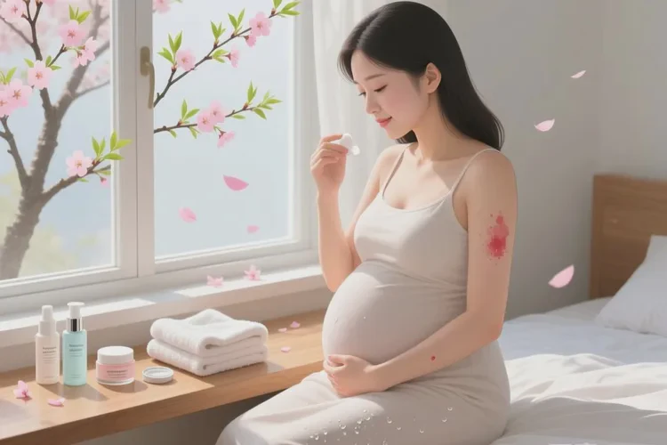 孕妇手臂上偶尔起湿疹可以治愈吗(图1)