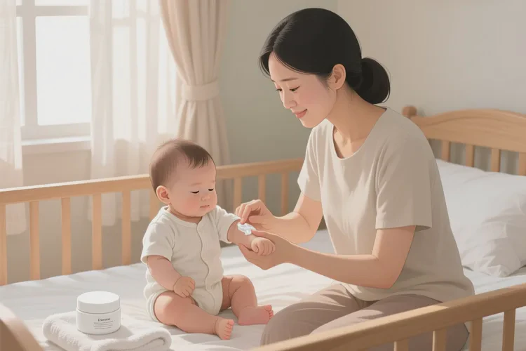 婴幼儿手臂长湿疹能不能治愈(图1)