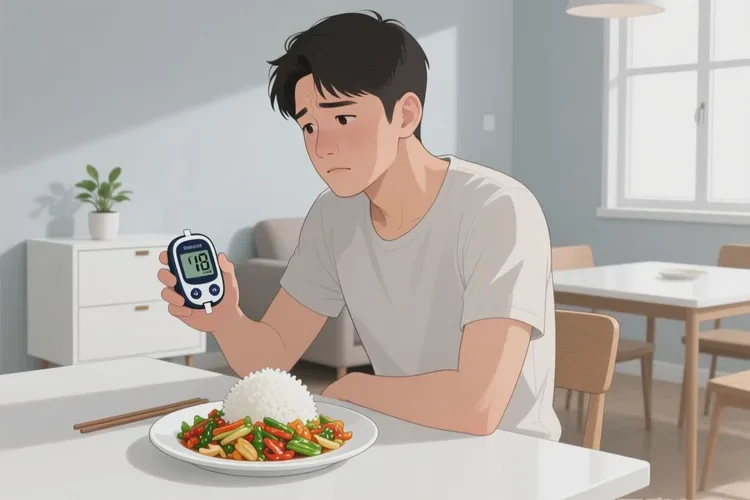 28岁中餐血糖21.3是怎么回事(图1)