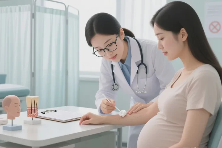 孕妇手臂上偶尔起湿疹可以治愈吗(图2)