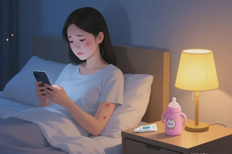 产妇四肢偶尔起湿疹可以治愈吗(图4)