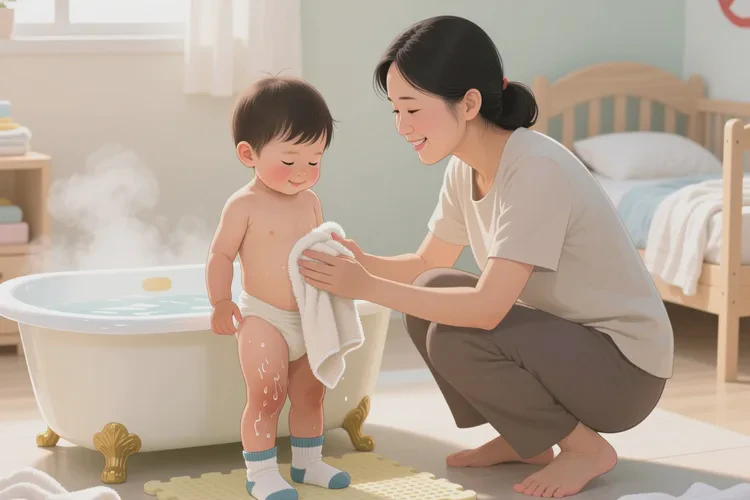 儿童大腿上出湿疹能不能治愈(图1)