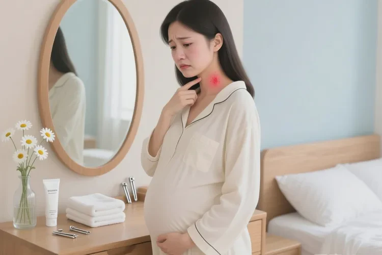 孕妇脖子上容易起湿疹可以治愈吗(图1)