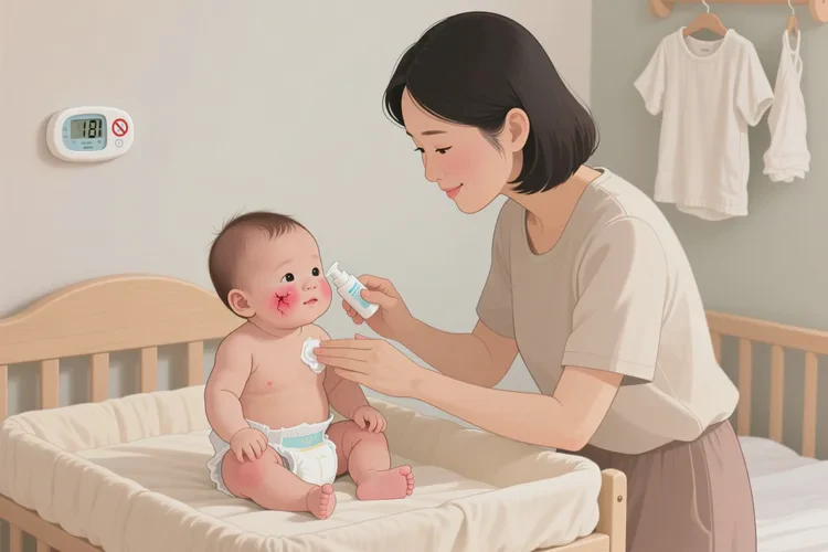 孩子面部经常长湿疹能不能治愈(图1)