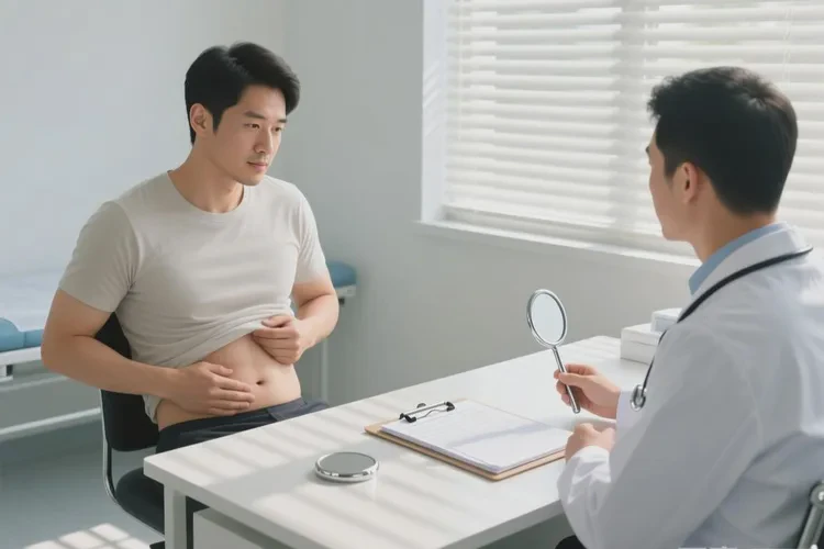 男性肚子起湿疹可以治愈吗(图1)