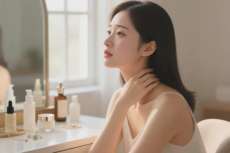 女性脖子上起湿疹可以治愈吗(图1)