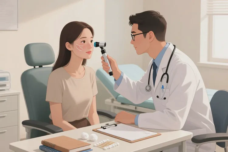 女性脸上出湿疹可以治愈吗(图2)