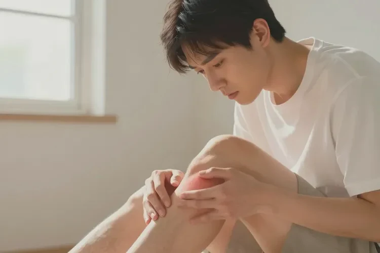 男性小腿上偶尔长湿疹可以治愈吗(图1)