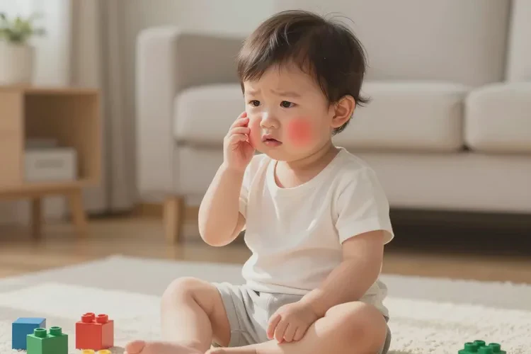 小儿面部偶尔长湿疹可以治愈吗(图2)