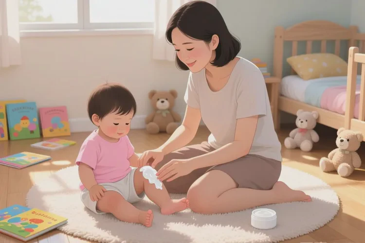 小儿大腿上经常长湿疹可以治愈吗(图1)