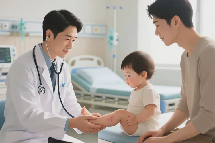 小儿大腿上出现湿疹可以治愈吗(图1)