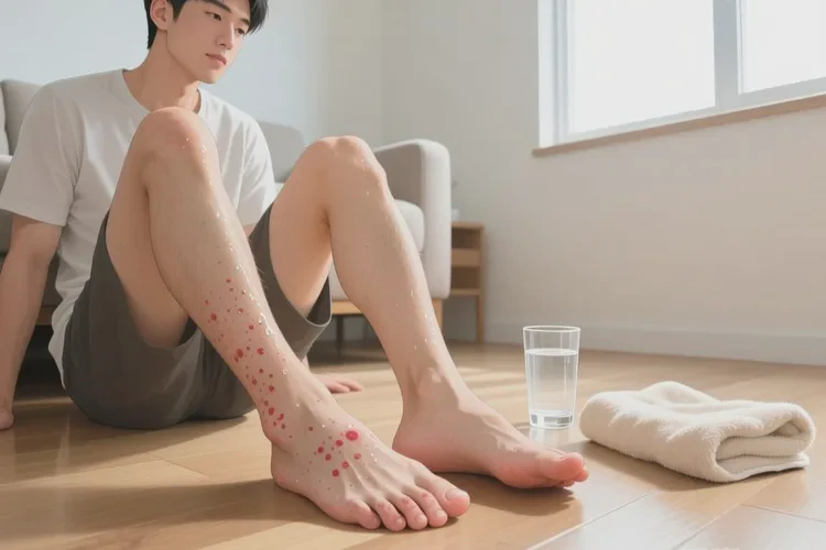 男性脚上容易长湿疹可以治愈吗(图1)