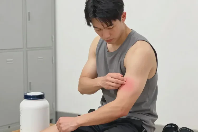 男性手臂偶尔起湿疹可以治愈吗(图1)