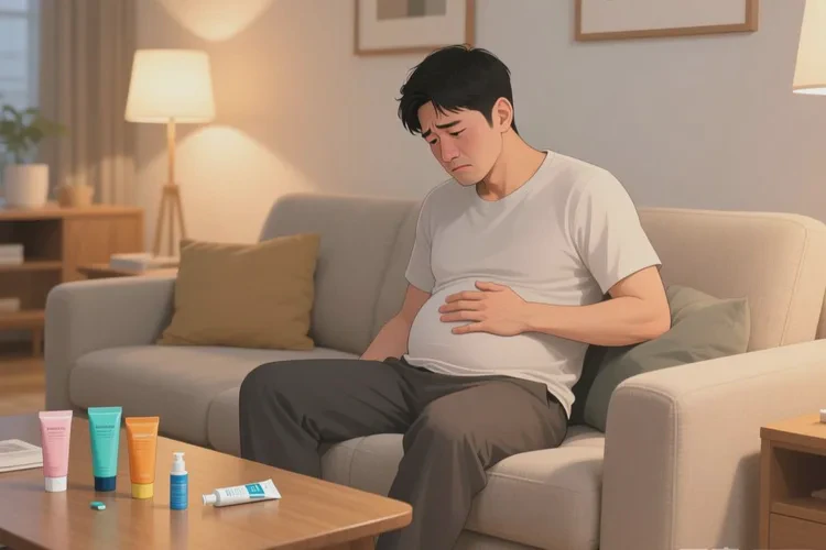 男性肚子有湿疹可以治愈吗(图1)