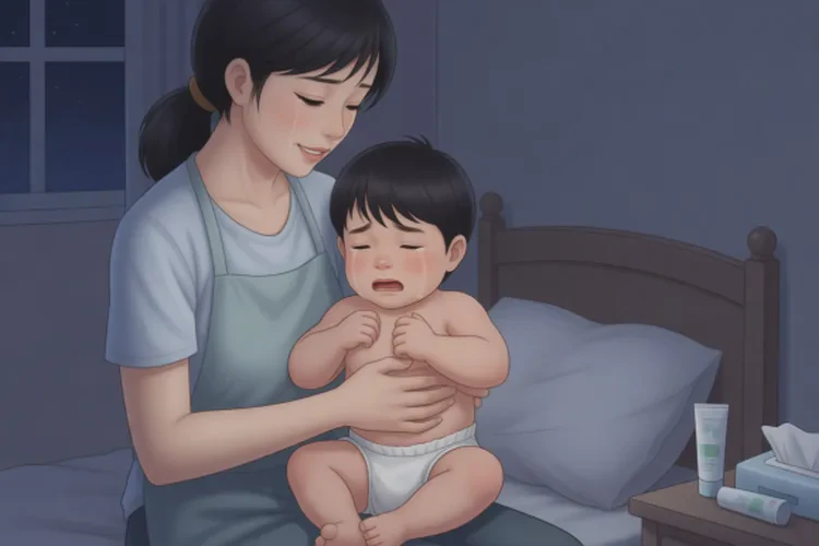 小孩肛周长湿疹可以治愈吗(图1)